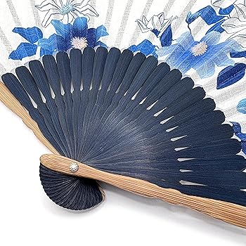 Amazon | [花かんざし] 扇子 レディース 鉄線 扇子セット せんす